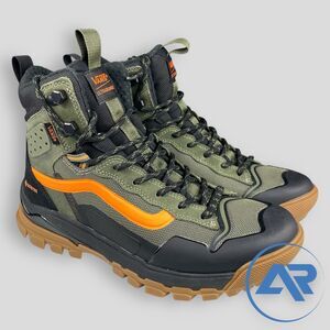 VANS UltraRange EXO High GORE-TEX MTE-3 Olive Black Orange Size 9 VN0A5JHXBIQ
